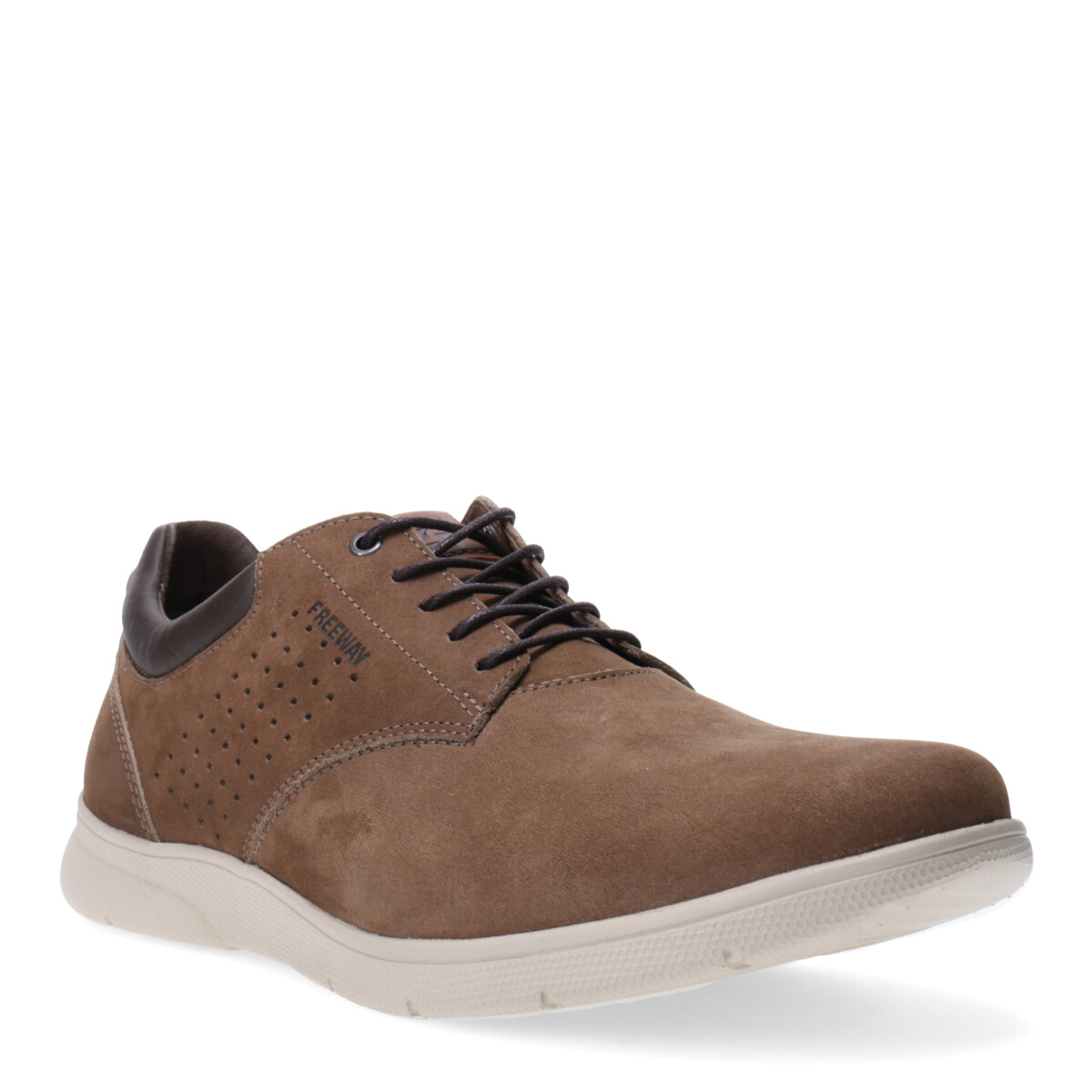 Zapato de Hombre Freeway Casual - Marrón Alga (Nobuk) 