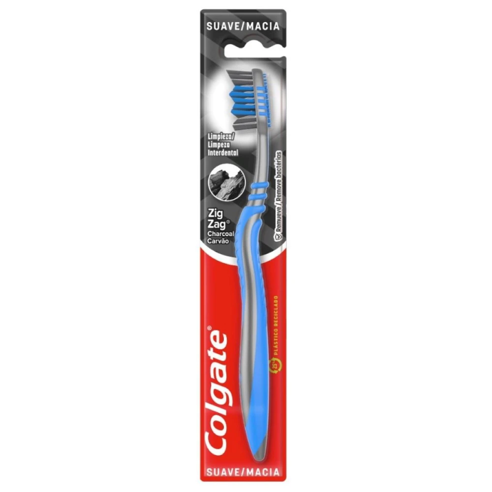 COLGATE CEPILLO ZIG ZAG CARBÓN X 1 UNID
