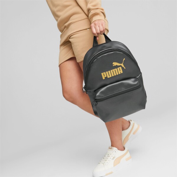 Mochila Puma Core Up Backpack Negro - Dorado
