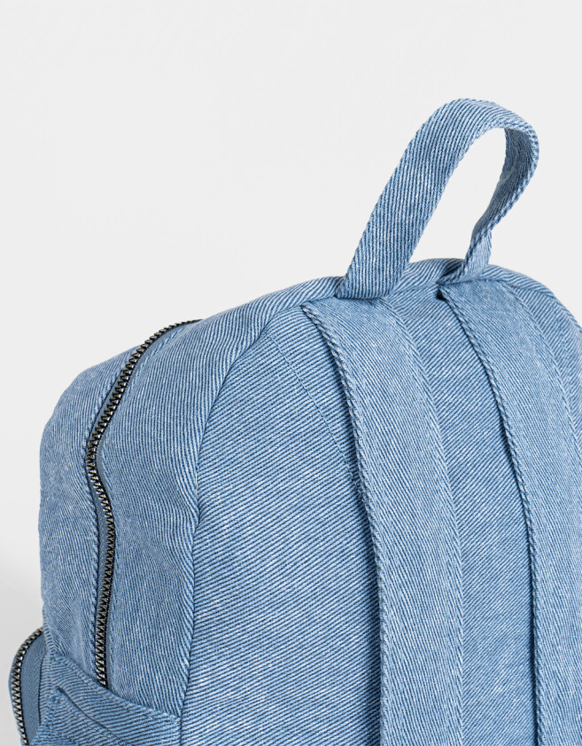 Mochilas Urbanas Denim Mochila Denim Efecto Lavado - Azul Gastado