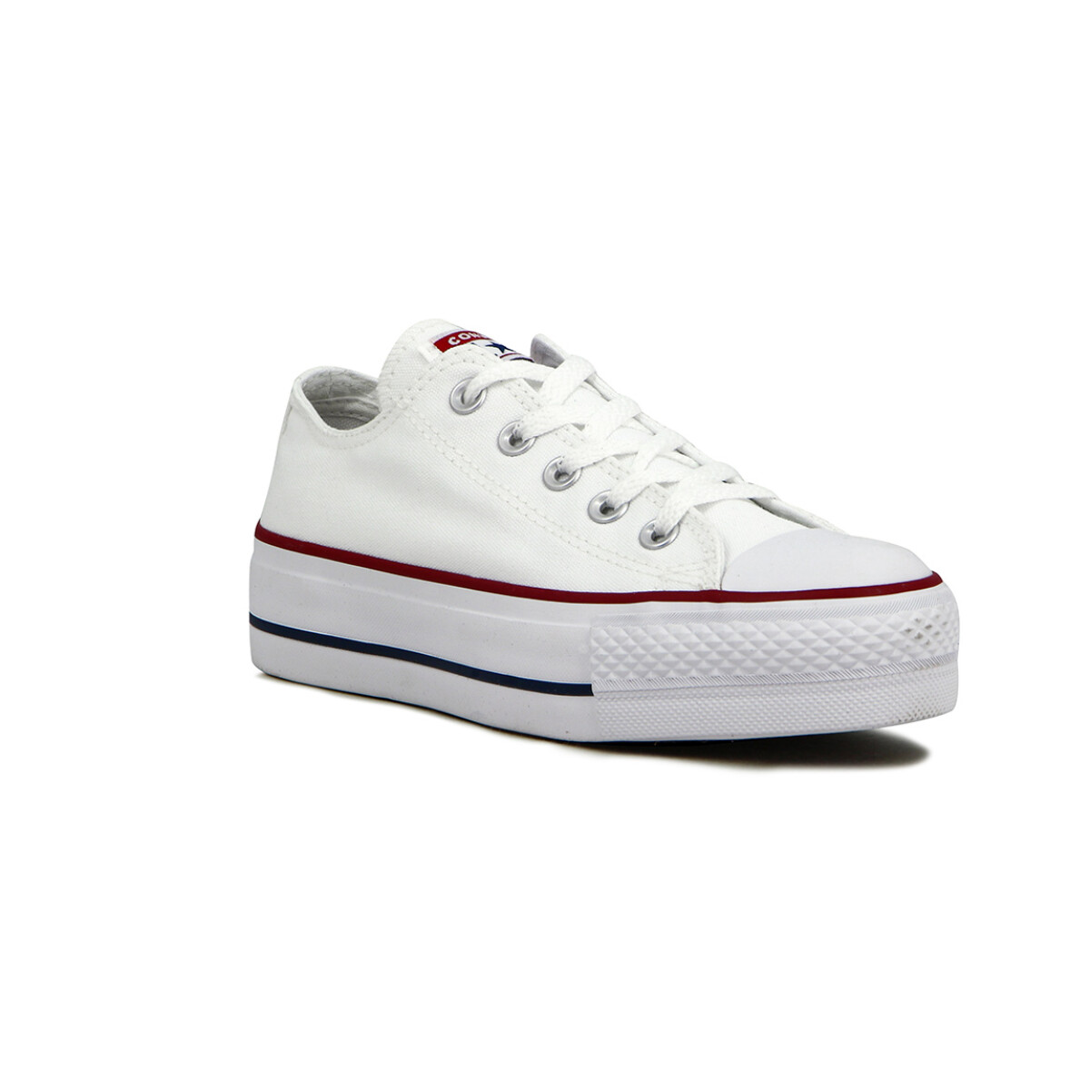 Championes Converse Chuk Taylor Plataforma - Blanco-rojo 