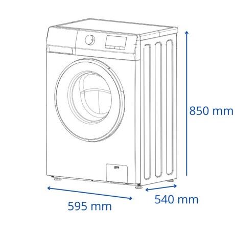 Lavarropas JAMES LR8140 Inverter 8 Kg Silver