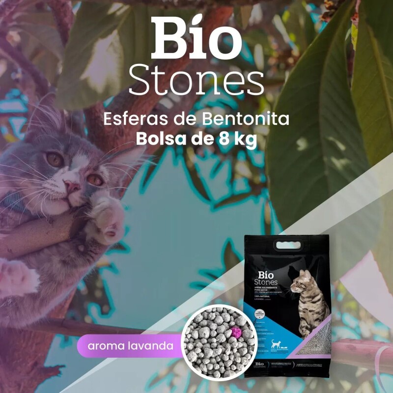 ARENA AGLOMERANTE BIO STONE 8 KILOS LAVANDA