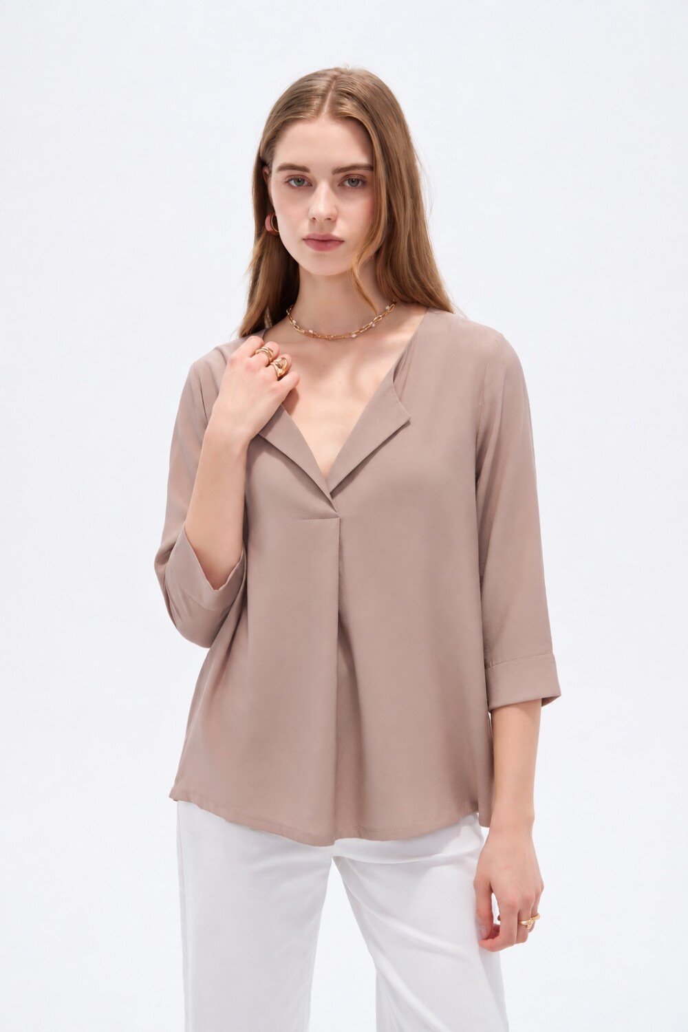 Blusa Zil Taupe Claro