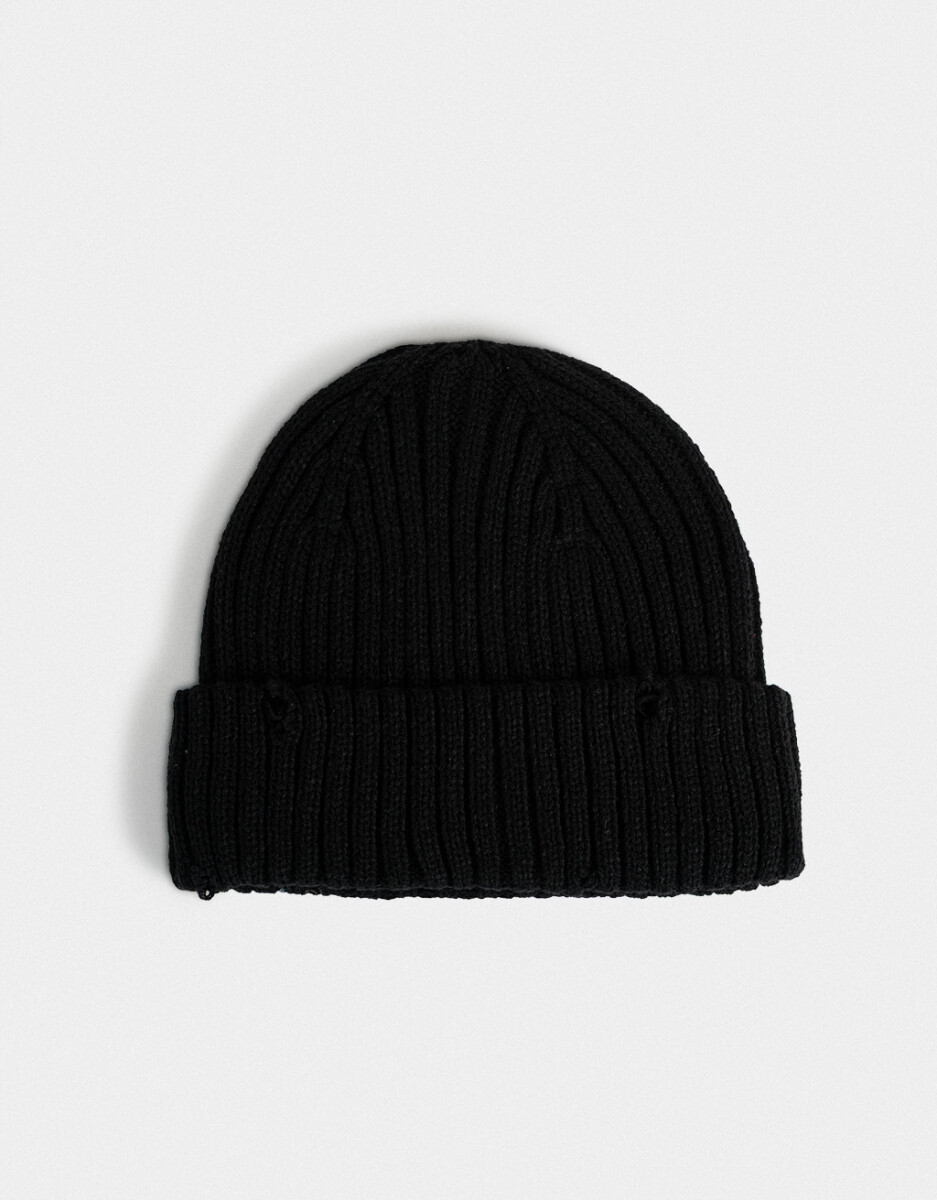 Gorro Tejido Efecto Rotura 