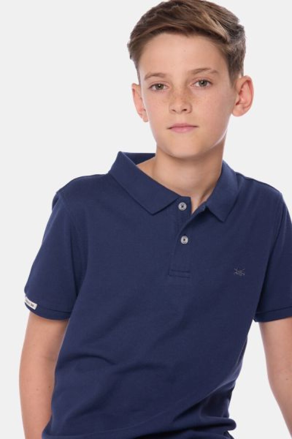 REMERA POLO DE ALGODÓN PIQUÉ Azul