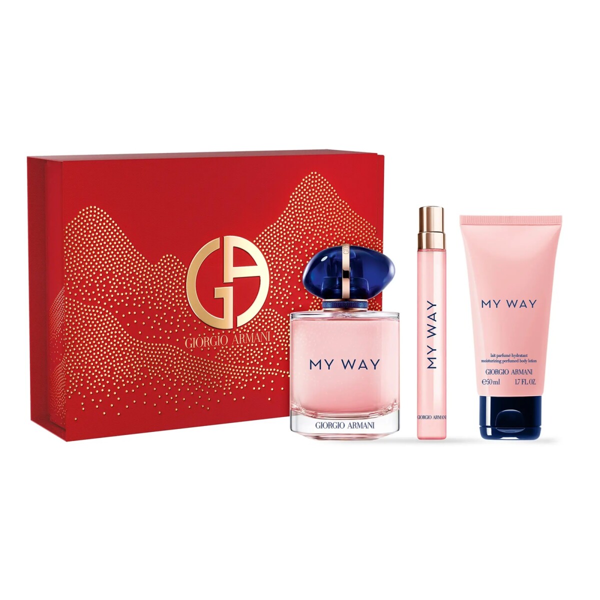 Set Perfume Giorgio Armani My Way 90 +10 Ml + Body Lotion 