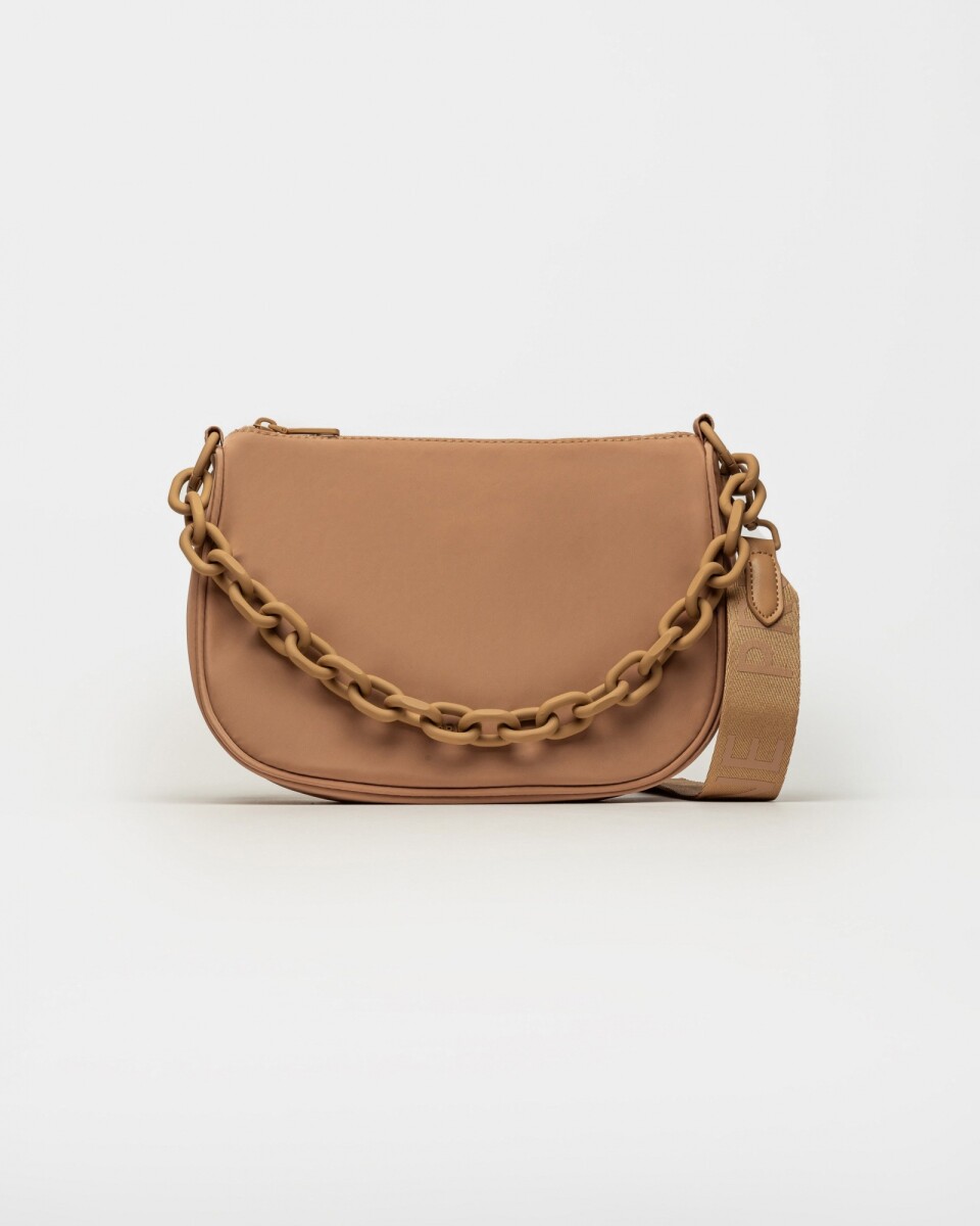 Cartera al Hombro Match en Nylon - Cuoio 