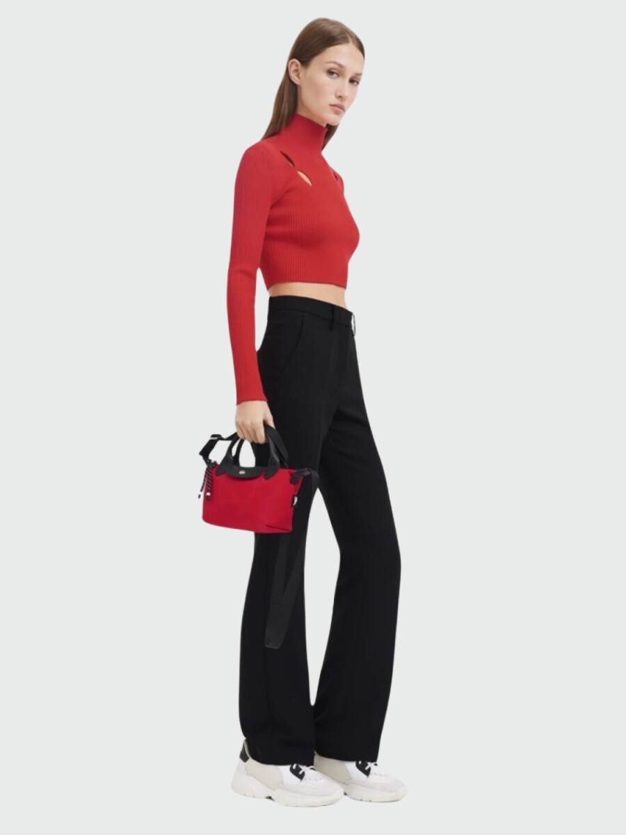 Longchamp -Cartera mini de lona, Le pliage Energy - Rojo 