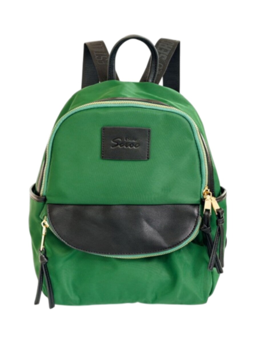 Mochila con bolsillo - verde 