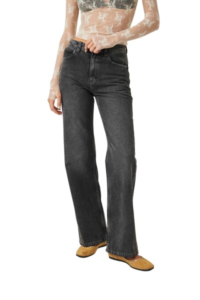 TINSLEY BAGGY HIGH RISE Negro