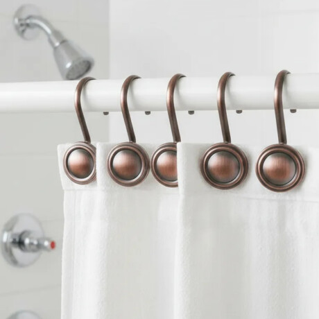 Set x12 ganchos para cortina. boton S/C