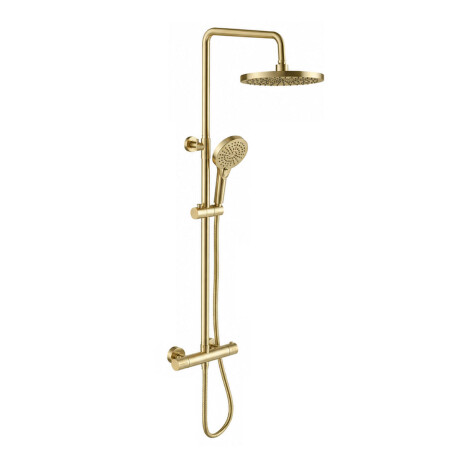 BARRA DE DUCHA SATINADO CEPILLADO LINEA SIGNATURE ACERO INOX DORADO-BRUSHED GOLD