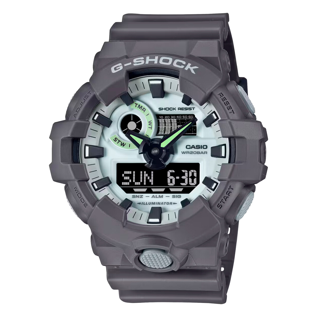 Reloj G-Shock Ga700Hd-8Adr En Resina Gris 
