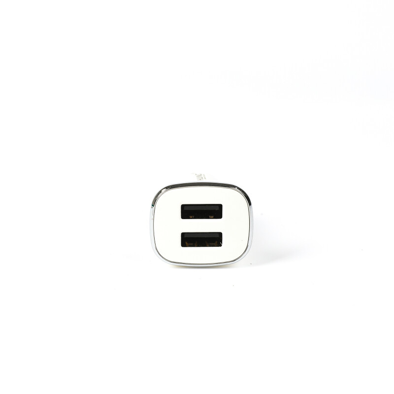 Cargador celular rapido 2.4A para auto 12v con cable 2 USB tipo C 1 metro Cargador celular rapido 2.4A para auto 12v con cable 2 USB tipo C 1 metro
