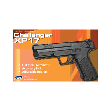 Pistola eléctrica semi/full auto Challenger XP17 - ASG Negro