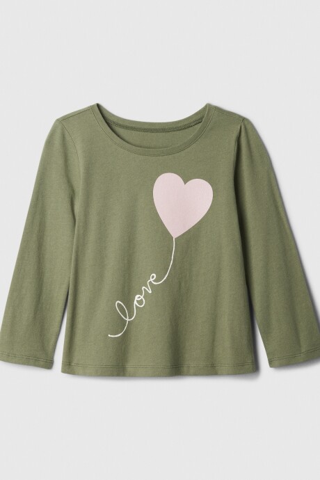 Remera Gráfico Toddler Niña Walden Green