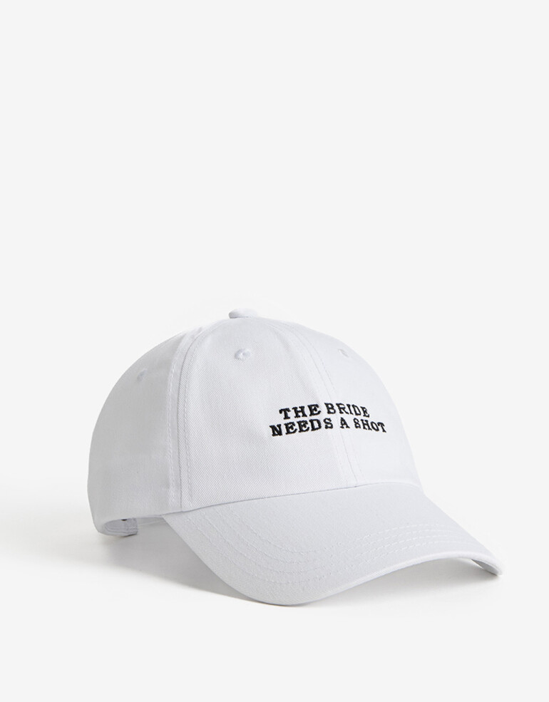 Caps Bride To Be Gorra Canvas Bride To Be - Blanco Crudo