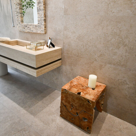 PORCELANATO ARTECH TRAVERTINO SATINADO BEIGE MARMOLADOS GAMAS DE BEIGE