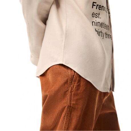 Camisa LACOSTE de Franela Brown