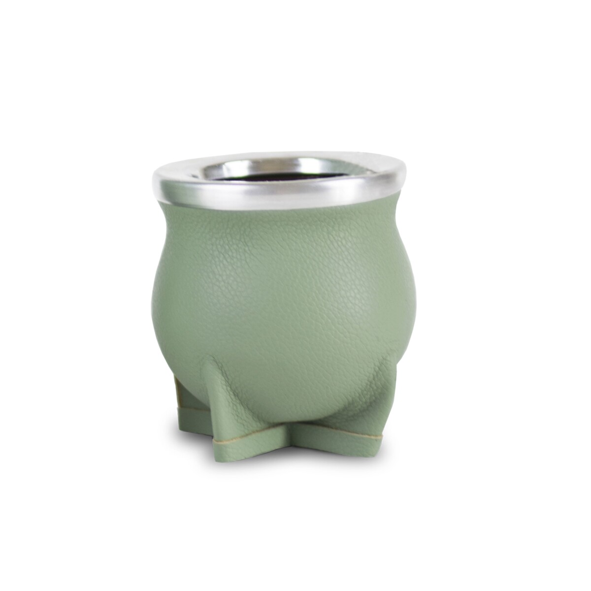 MATE DE CERÁMICA CHICO DELTA - MENTA PASTEL GRANEADO FINO 