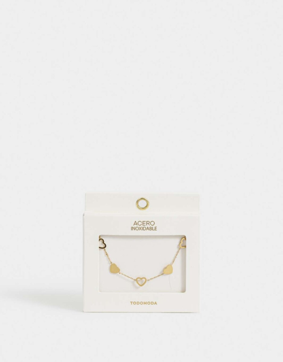 Pulsera De Acero Quirúrgico - Dorado 