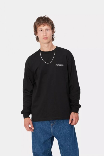 L/S DETROIT STANDARD T-SHIRT Negro