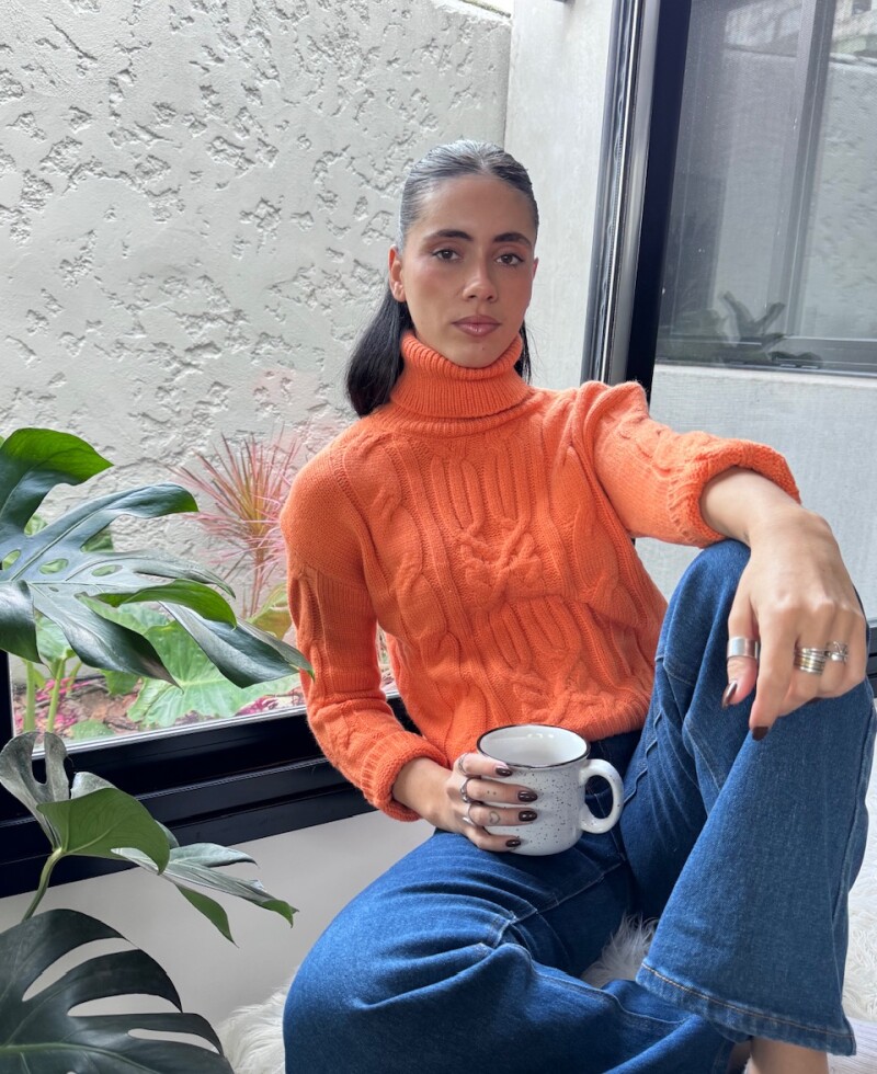 Polera Paz naranja