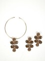 Collar Becky, Set Collar Y Caravanas Color Unico