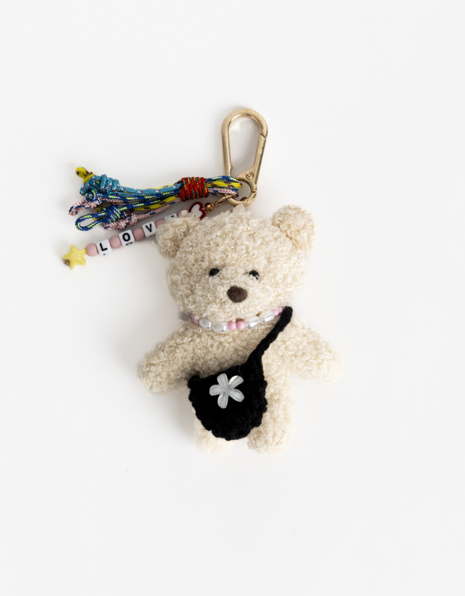 Llavero Y Bag Charm Oso Peluche 