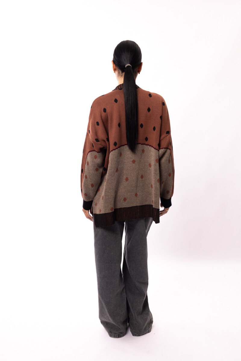 Cardigan VARSITY Chocolate