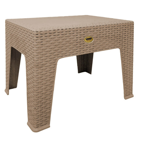 Juego Jardín Patio Rattan 4 Sillas + Mesa UV Turca Capuccino