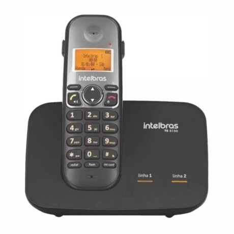 Teléfono Inalámbrico INTELBRAS TS-5150 Dos Líneas - Negro Teléfono Inalámbrico INTELBRAS TS-5150 Dos Líneas - Negro
