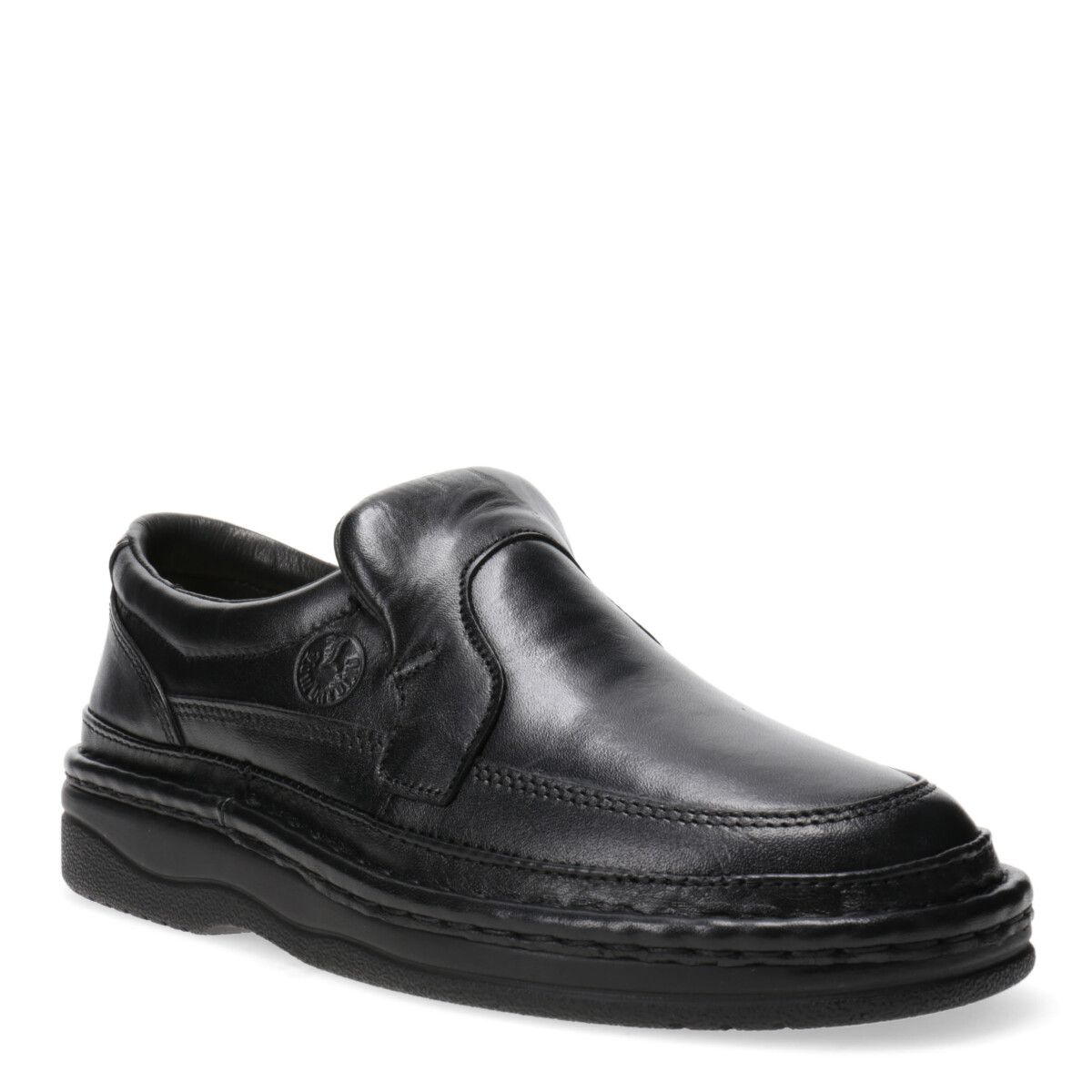 Zapatos de Hombre Lombardino Mocasin Calsuave con elastico - Negro 