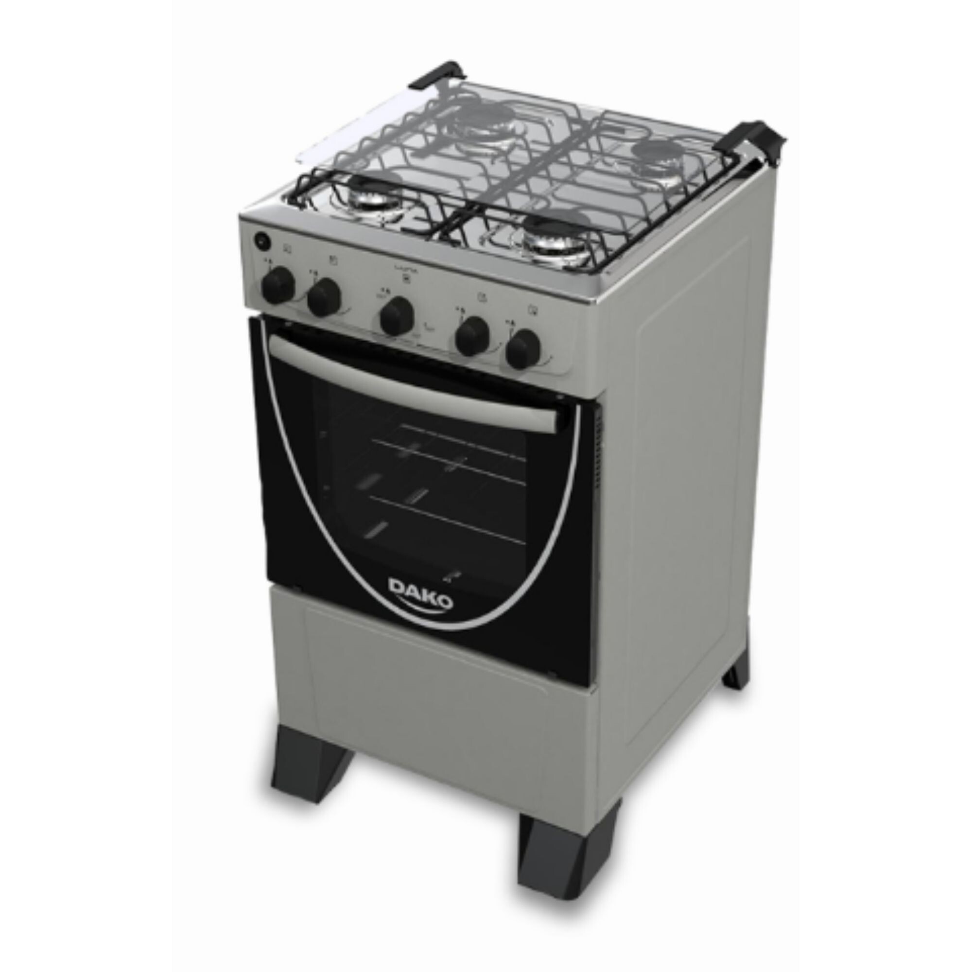 Cocina a Gas Dako Luna 4 Hornallas Gris 1795