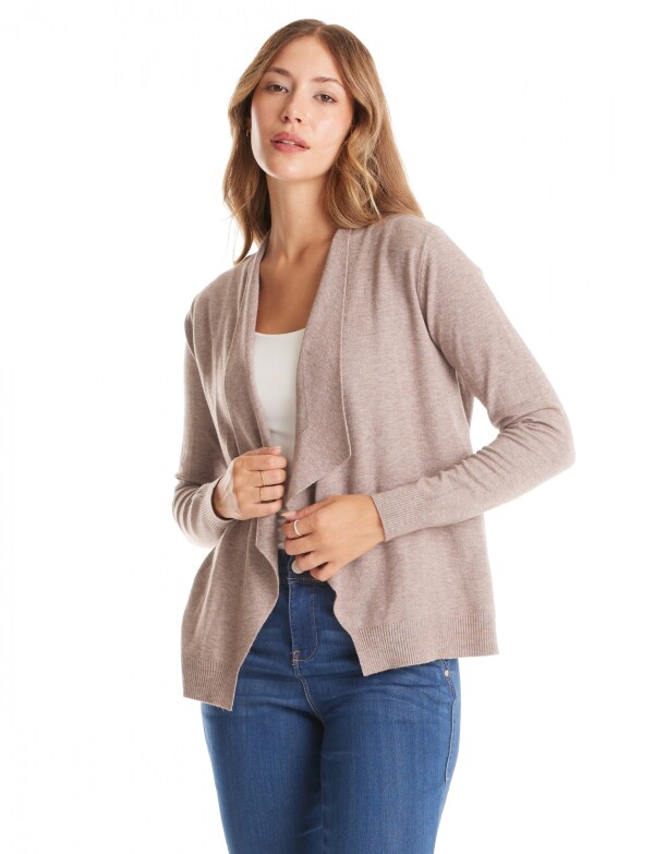 Cardigan Espalda Botones TOSTADO