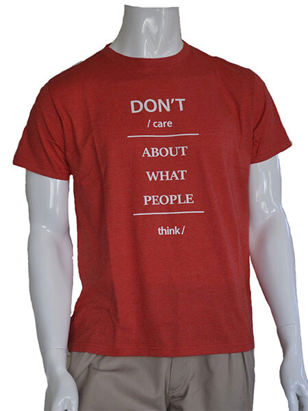 T-Shirt Don´t Care Roja