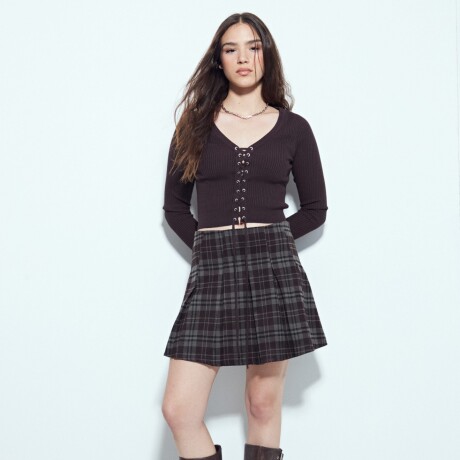 FALDA FELICITY Bordó