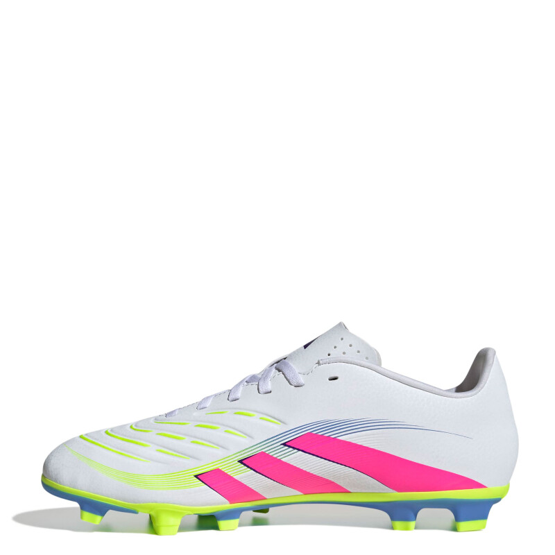 Championes Unisex Adidas Futbol 11 Predator Club FG/MG Blanco - Rosado - Amarillo Lima