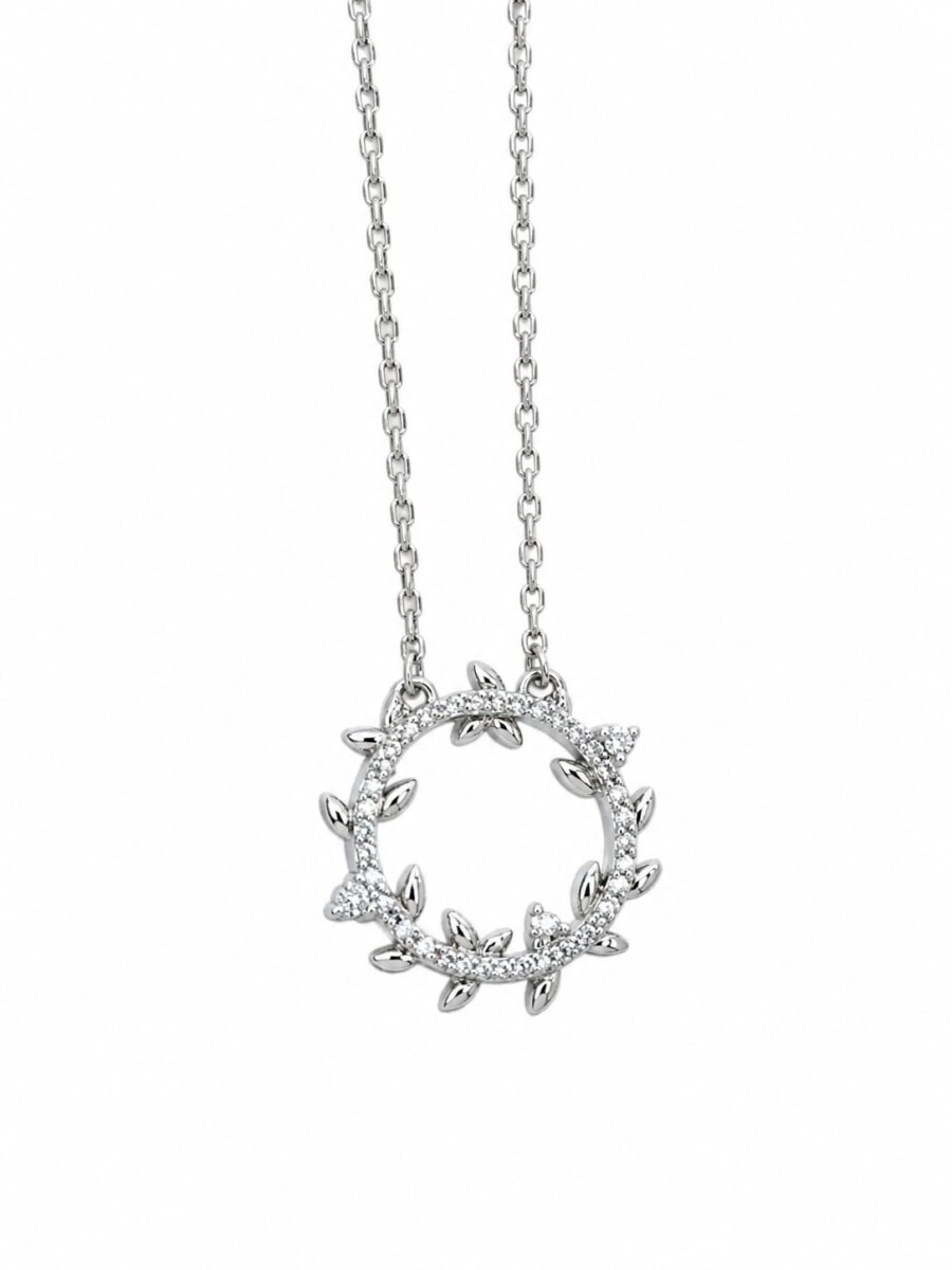 Cadena conjunto con colgante circulo 