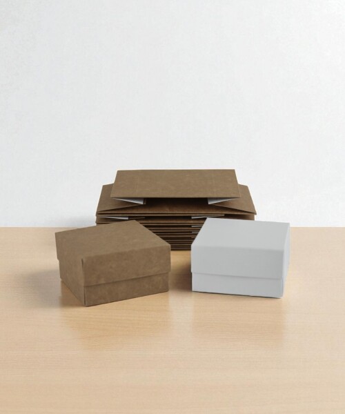 Pack x 20 unid - caja 02 - 8x8x4,5 cm. REVERSIBLE BLANCO MADERA