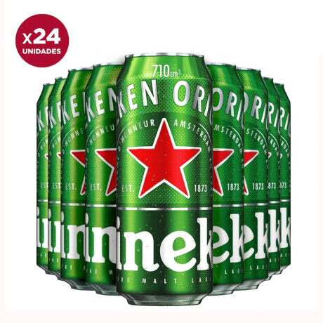Cerveza Heineken Lata 24 unidades 710 ml
