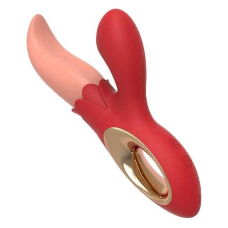 Vibrador 2 en 1 Lengua y Succionador de Clítoris Vibrador 2 en 1 Lengua y Succionador de Clítoris