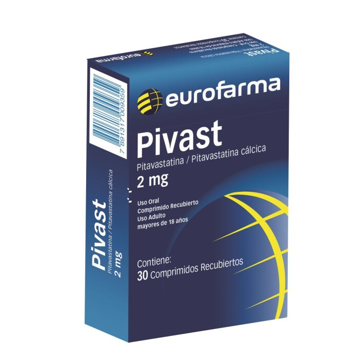 PIVAST 2MG CJ X 30 COMP. REC. única