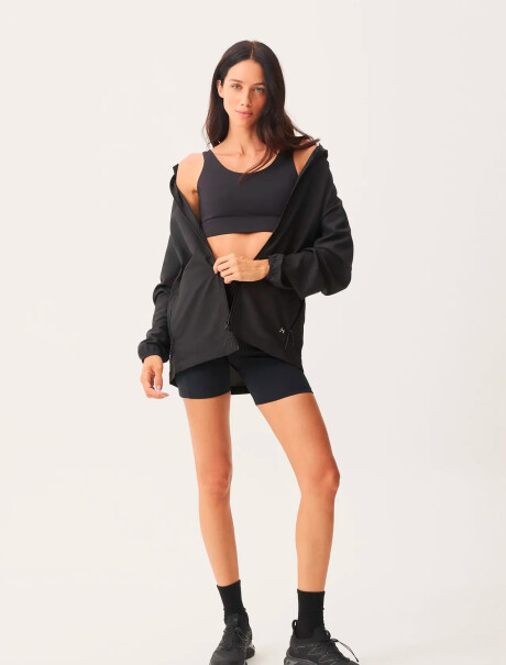 CAMPERA CORTAVIENTO DE SECADO RÁPIDO NEGRO