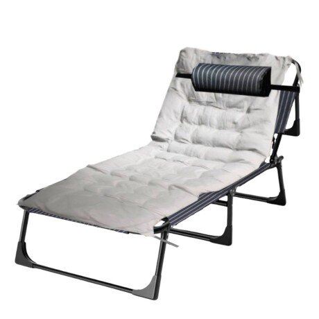 Catre plegable con colchón 75cm ancho Rayas