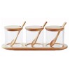 Ho.Especiero vidrio y madera 300ml Especiero Vidrio Y Madera 300ml