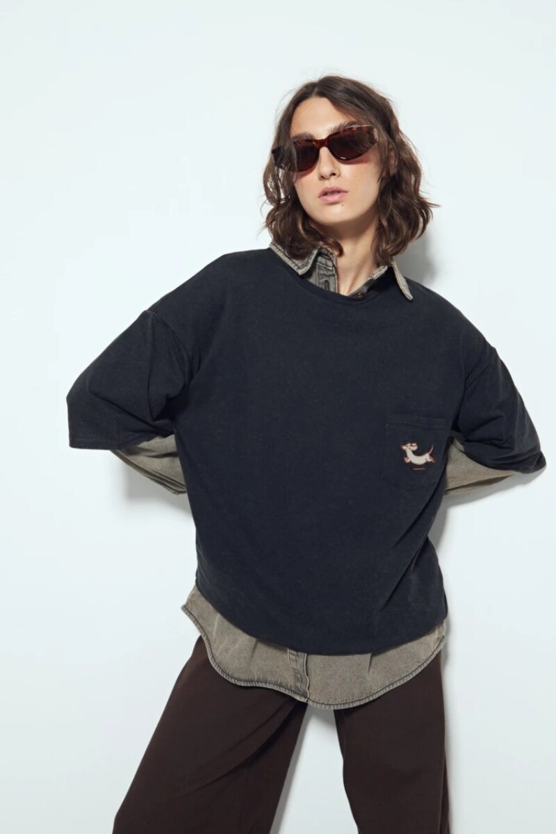 T-SHIRT P.CAKE BETULA - NEGRO 