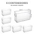 Canastos Organizadores De Alacena Heladera Para Cocina Cajon CTN008 Canastos Organizadores De Alacena Heladera Para Cocina Cajon CTN008
