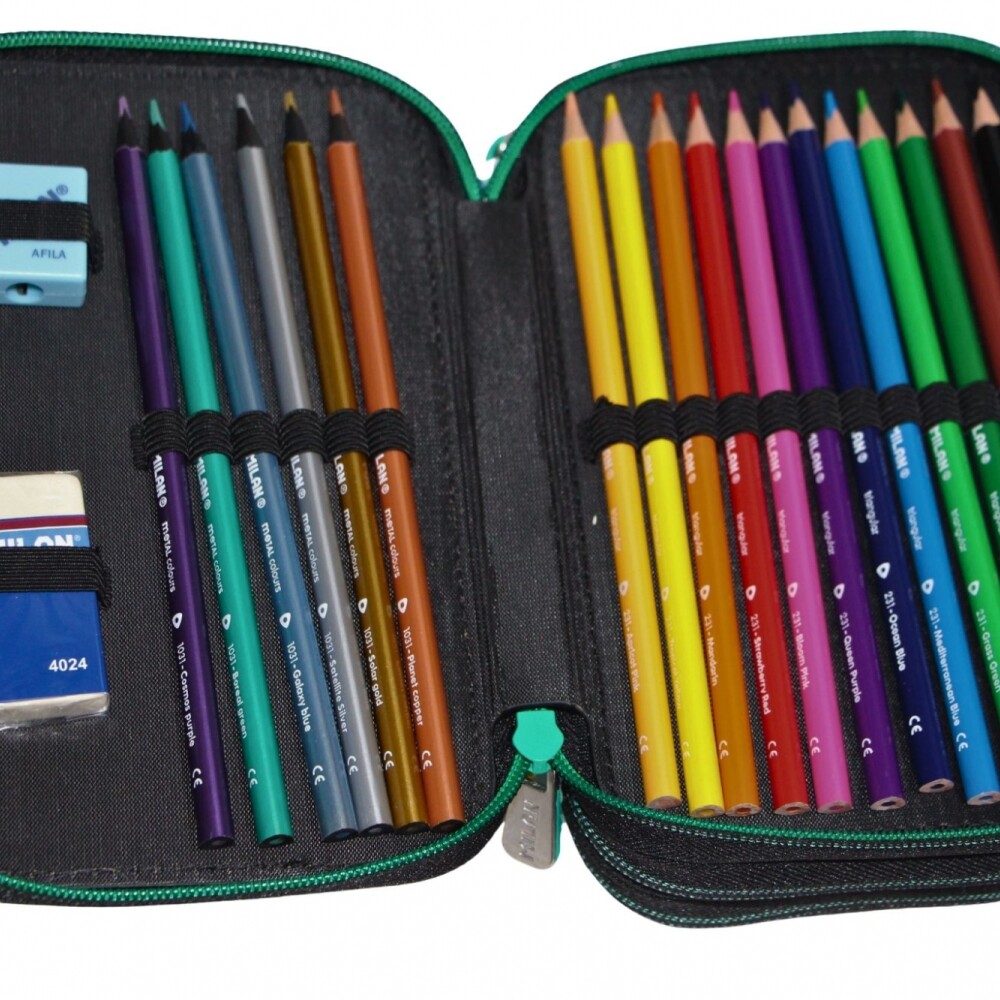 CARTUCHERA MILAN 3 PISOS COMPLETA DE UTILES DINOS CARTUCHERA MILAN 3 PISOS COMPLETA DE UTILES DINOS